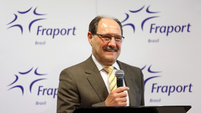 Governador Sartori deu as boas-vindas à direção da empresa alemã em coletiva de imprensa no Hotel Sheraton