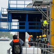 Simulação de salvamento na Holanda.