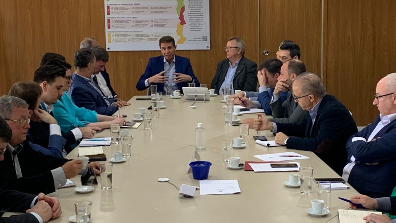 A pauta principal do encontro foi a condução das medidas para reconstrução da economia do Vale do Taquari
