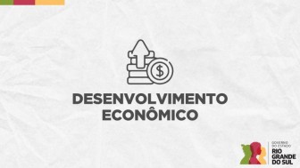 Imagem com fundo cinza onde se lê "Desenvolvimento Econômico"