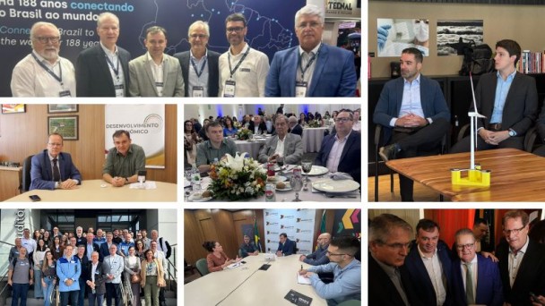 mosaico com as agendas da semana