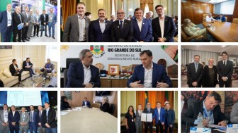 mosaico de imagens das agendas da semana
